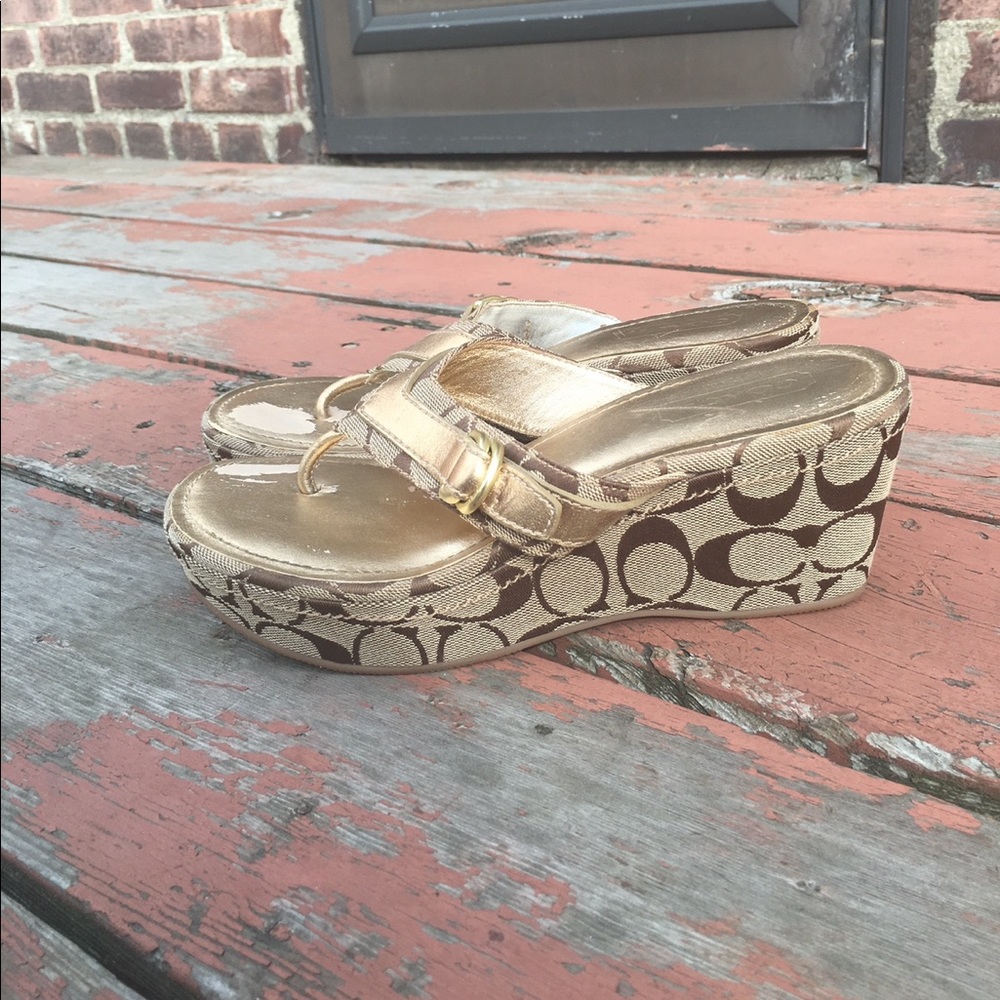 Coach Wedge Sandals